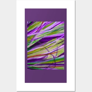 Abstract Grass 1 Digitally Enhanced 6 Posters and Art